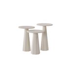 Casa si Gradina - Mobilier - Mese si birouri - Mese living - Set măsuțe laterale Hanah Home, MDF, 35 x 35 x 57 cm, alb, 313RTX1147 - Infinity.ro