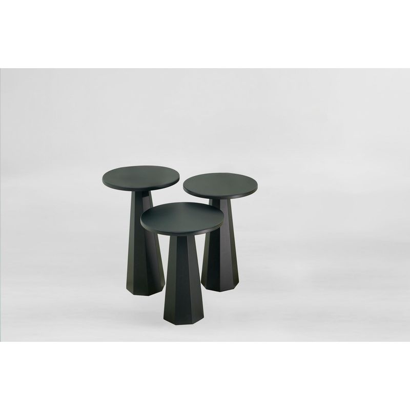 Casa si Gradina - Mobilier - Mese si birouri - Mese living - Set măsuțe laterale Hanah Home, MDF, 35 x 35 x 57 cm, negru, 313RTX1149 - Infinity.ro