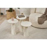 Casa si Gradina - Mobilier - Mese si birouri - Mese living - Set măsuțe laterale Hanah Home, MDF, 35 x 35 x 57 cm, alb, 313RTX1147 - Infinity.ro