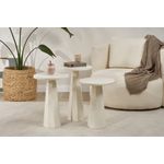 Casa si Gradina - Mobilier - Mese si birouri - Mese living - Set măsuțe laterale Hanah Home, MDF, 35 x 35 x 57 cm, alb, 313RTX1147 - Infinity.ro