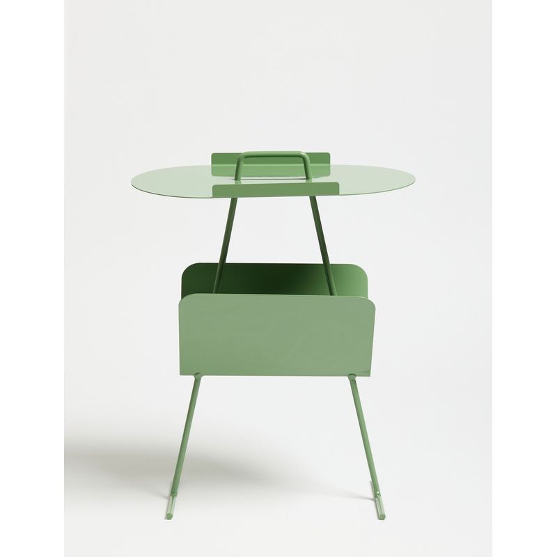 Casa si Gradina - Mobilier - Mese si birouri - Mese living - Măsuță laterală Hanah Home, metal, 44 x 22.5 x 54 cm, matcha, 438CTF1106 - Infinity.ro