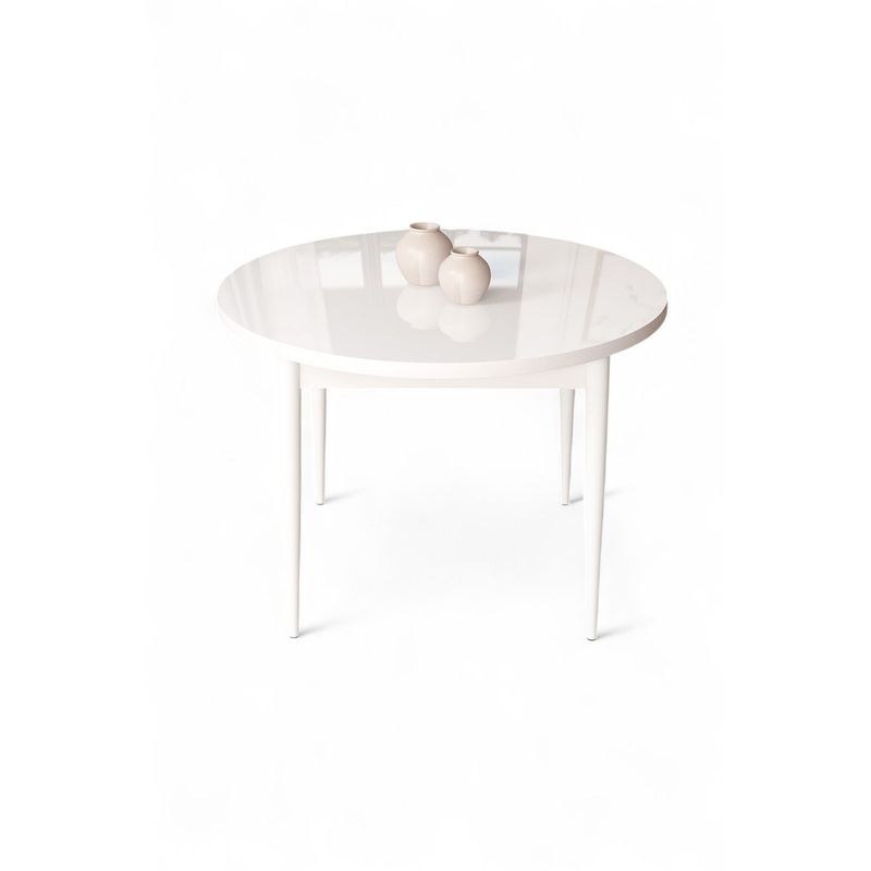 Casa si Gradina - Mobilier - Mese si birouri - Mese living - Masă dining Hanah Home, PAL melaminat, 90 x 90 x 75 cm, alb, 240CHR2116 - Infinity.ro