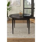 Casa si Gradina - Mobilier - Mese si birouri - Mese living - Masă dining Hanah Home, PAL melaminat, 90 x 90 x 75 cm, negru marble/negru, 240CHR2118 - Infinity.ro