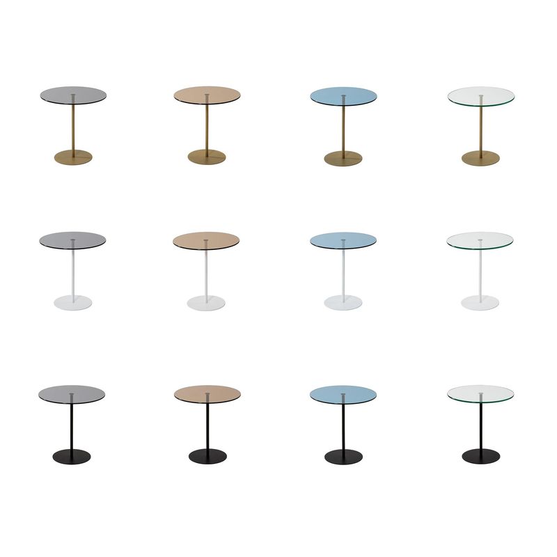 Casa si Gradina - Mobilier - Mese si birouri - Mese living - Măsuță laterală Hanah Home, metal, 50 x 50 x 50 cm, negru/albastru, 552NOS1470 - Infinity.ro