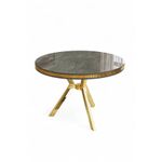 Casa si Gradina - Mobilier - Mese si birouri - Mese living - Masă dining Hanah Home, metal, 90 x 90 x 74 cm, antracit/auriu, 240CHR2112 - Infinity.ro