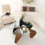 Casa si Gradina - Mobilier - Mese si birouri - Mese living - Set măsuțe nesting (2 bucăți) Hanah Home, pin, 94 x 72 x 39 cm, negru/chesnut, 552NOS2542 - Infinity.ro