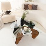 Casa si Gradina - Mobilier - Mese si birouri - Mese living - Set măsuțe nesting (2 bucăți) Hanah Home, pin, 94 x 72 x 39 cm, negru/chesnut, 552NOS2542 - Infinity.ro