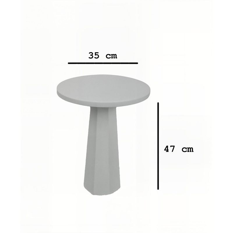 Casa si Gradina - Mobilier - Mese si birouri - Mese living - Măsuță laterală Hanah Home, MDF, 35 x 35 x 47 cm, alb, 313RTX1138 - Infinity.ro