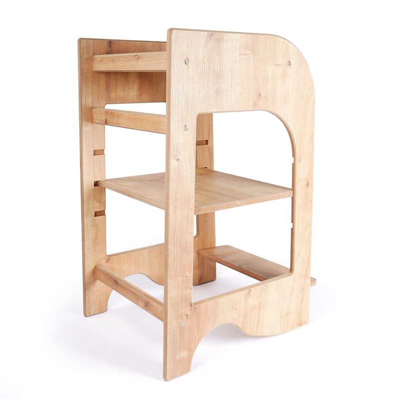 Casa si Gradina - Mobilier - Mobilier copii - Mobilier camera copiilor - Turn educativ Hanah Home, MDF, 50 x 50 x 90 cm, stejar, 160RSW1133 - Infinity.ro
