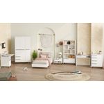 Casa si Gradina - Mobilier - Mobilier copii - Mobilier camera copiilor - Set cameră tânăr Hanah Home, PAL melaminat, 205.6 x 108.5 x 86 cm, alb, 956LCS2564 - Infinity.ro