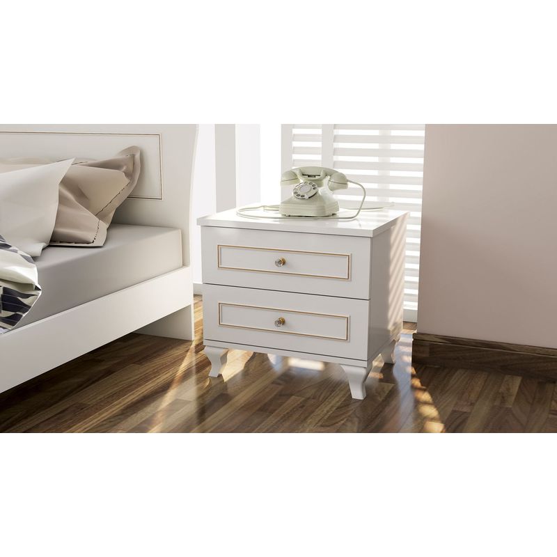 Casa si Gradina - Mobilier - Mobilier copii - Mobilier camera copiilor - Set cameră tânăr Hanah Home, PAL melaminat, 90 x 52 x 180 cm, alb mat, 167RAB2305 - Infinity.ro
