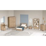 Casa si Gradina - Mobilier - Mobilier copii - Mobilier camera copiilor - Set cameră tânăr Hanah Home, PAL melaminat, 205.6 x 108.5 x 86 cm, stejar, 956LCS2559 - Infinity.ro