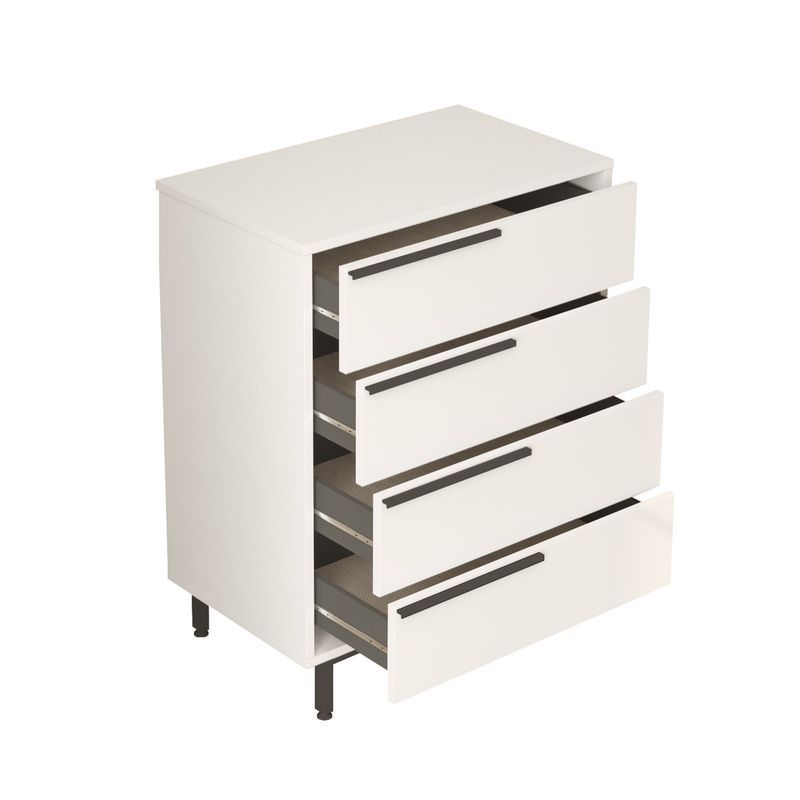 Casa si Gradina - Mobilier - Mobilier copii - Mobilier camera copiilor - Set cameră tânăr Hanah Home, PAL melaminat, 205.6 x 108.5 x 86 cm, alb, 956LCS2561 - Infinity.ro