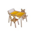 Casa si Gradina - Mobilier - Mobilier copii - Mobilier camera copiilor - Set masă copii Hanah Home, pin, 53 x 28 x 52 cm, galben, 109TRS1179 - Infinity.ro