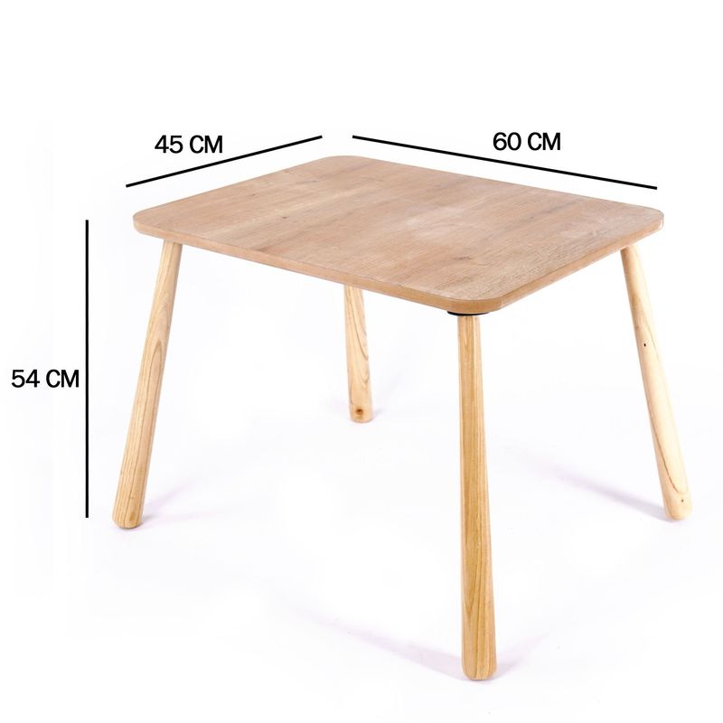 Casa si Gradina - Mobilier - Mobilier copii - Mobilier camera copiilor - Masă copii Hanah Home, MDF, 45 x 60 x 54 cm, stejar, 160RSW1113 - Infinity.ro