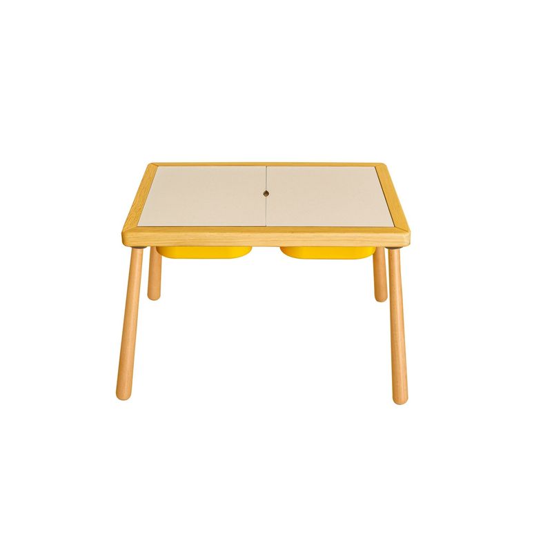 Casa si Gradina - Mobilier - Mobilier copii - Mobilier camera copiilor - Masă copii Hanah Home, pin, 53 x 74 x 40 cm, galben, 109TRS1162 - Infinity.ro