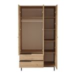 Casa si Gradina - Mobilier - Mobilier copii - Mobilier camera copiilor - Set cameră tânăr Hanah Home, PAL melaminat, 205.6 x 108.5 x 86 cm, stejar, 956LCS2553 - Infinity.ro