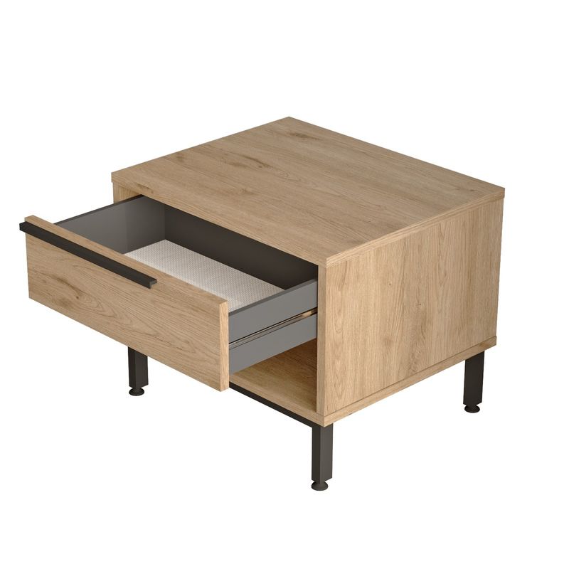Casa si Gradina - Mobilier - Mobilier copii - Mobilier camera copiilor - Set cameră tânăr Hanah Home, PAL melaminat, 205.6 x 108.5 x 86 cm, stejar, 956LCS2553 - Infinity.ro