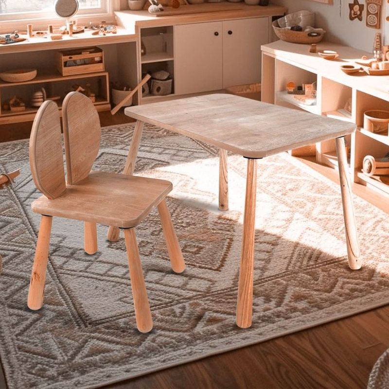 Casa si Gradina - Mobilier - Mobilier copii - Mobilier camera copiilor - Set masă copii Hanah Home, MDF, 45 x 60 x 54 cm, stejar, 160RSW1112 - Infinity.ro