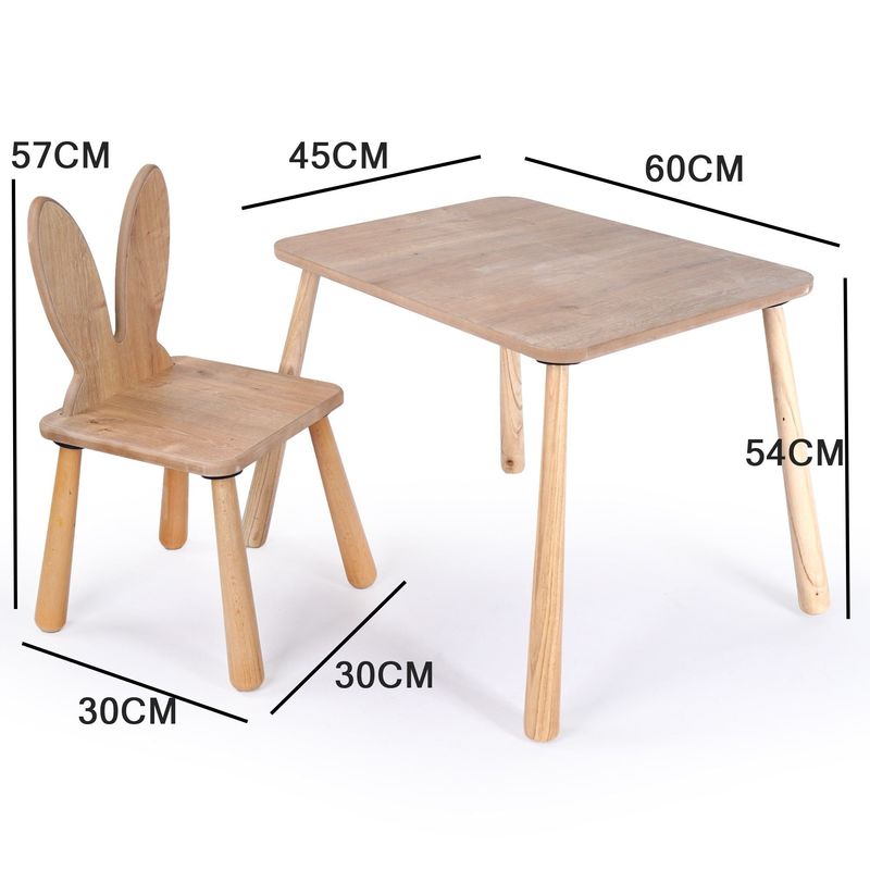 Casa si Gradina - Mobilier - Mobilier copii - Mobilier camera copiilor - Set masă copii Hanah Home, MDF, 45 x 60 x 54 cm, stejar, 160RSW1109 - Infinity.ro