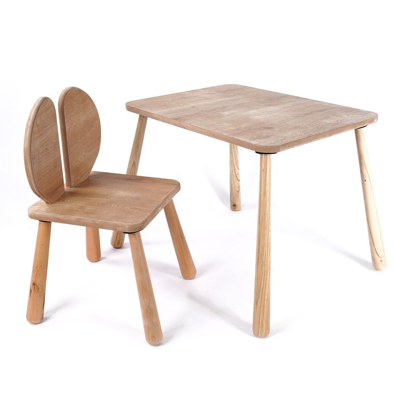 Casa si Gradina - Mobilier - Mobilier copii - Mobilier camera copiilor - Set masă copii Hanah Home, MDF, 45 x 60 x 54 cm, stejar, 160RSW1112 - Infinity.ro