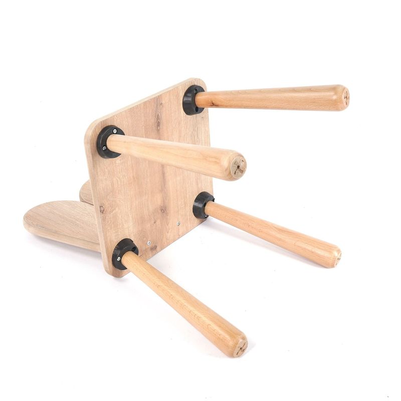 Casa si Gradina - Mobilier - Mobilier copii - Mobilier camera copiilor - Scaun bebeluși Hanah Home, MDF, 30 x 30 x 57 cm, stejar, 160RSW1106 - Infinity.ro