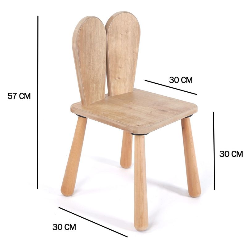 Casa si Gradina - Mobilier - Mobilier copii - Mobilier camera copiilor - Scaun bebeluși Hanah Home, MDF, 30 x 30 x 57 cm, stejar, 160RSW1106 - Infinity.ro