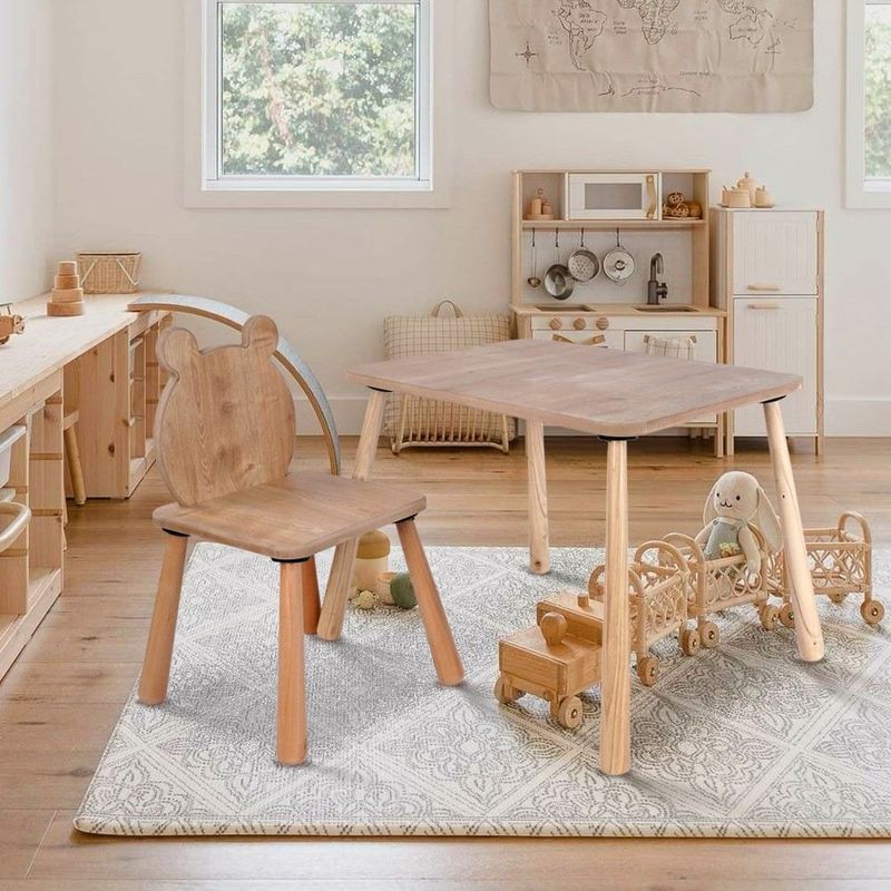 Casa si Gradina - Mobilier - Mobilier copii - Mobilier camera copiilor - Set masă copii Hanah Home, MDF, 45 x 60 x 54 cm, stejar, 160RSW1111 - Infinity.ro