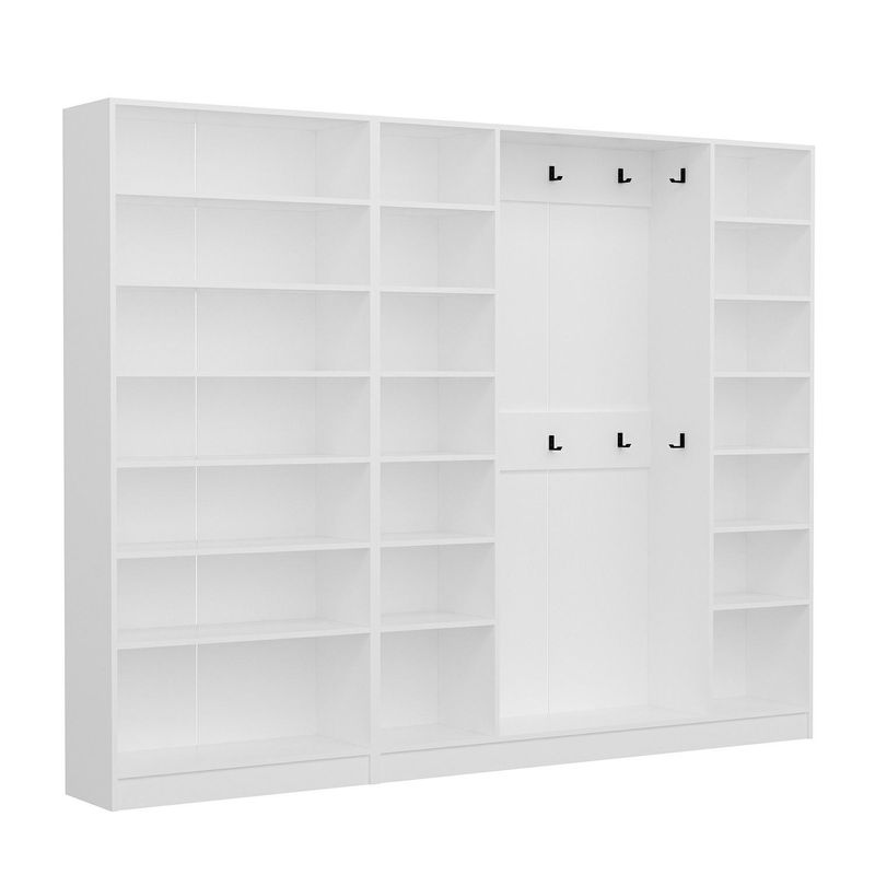 Casa si Gradina - Mobilier - Organizare si depozitare - Cuiere - Cuier hol Hanah Home, PAL melaminat, 270 x 35 x 210 cm, alb, 506MNR3221 - Infinity.ro