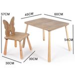 Casa si Gradina - Mobilier - Mobilier copii - Mobilier camera copiilor - Set masă copii Hanah Home, MDF, 45 x 60 x 54 cm, stejar, 160RSW1110 - Infinity.ro