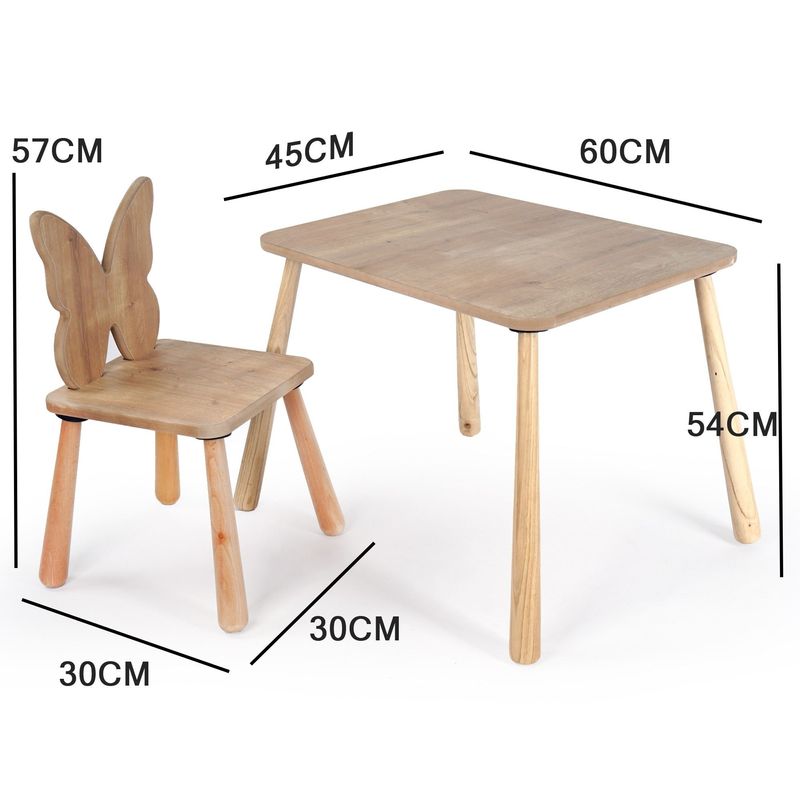 Casa si Gradina - Mobilier - Mobilier copii - Mobilier camera copiilor - Set masă copii Hanah Home, MDF, 45 x 60 x 54 cm, stejar, 160RSW1110 - Infinity.ro