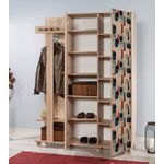 Casa si Gradina - Mobilier - Organizare si depozitare - Cuiere - Cuier hol Hanah Home, PAL melaminat, 135 x 36 x 192 cm, stejar sonoma, 863SPH4822 - Infinity.ro