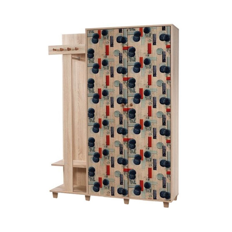 Casa si Gradina - Mobilier - Organizare si depozitare - Cuiere - Cuier hol Hanah Home, PAL melaminat, 135 x 36 x 192 cm, stejar sonoma, 863SPH4822 - Infinity.ro