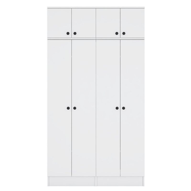 Casa si Gradina - Mobilier - Organizare si depozitare - Cuiere - Cuier hol Hanah Home, PAL melaminat, 119.6 x 37.5 x 226.4 cm, alb, 893RAN5469 - Infinity.ro