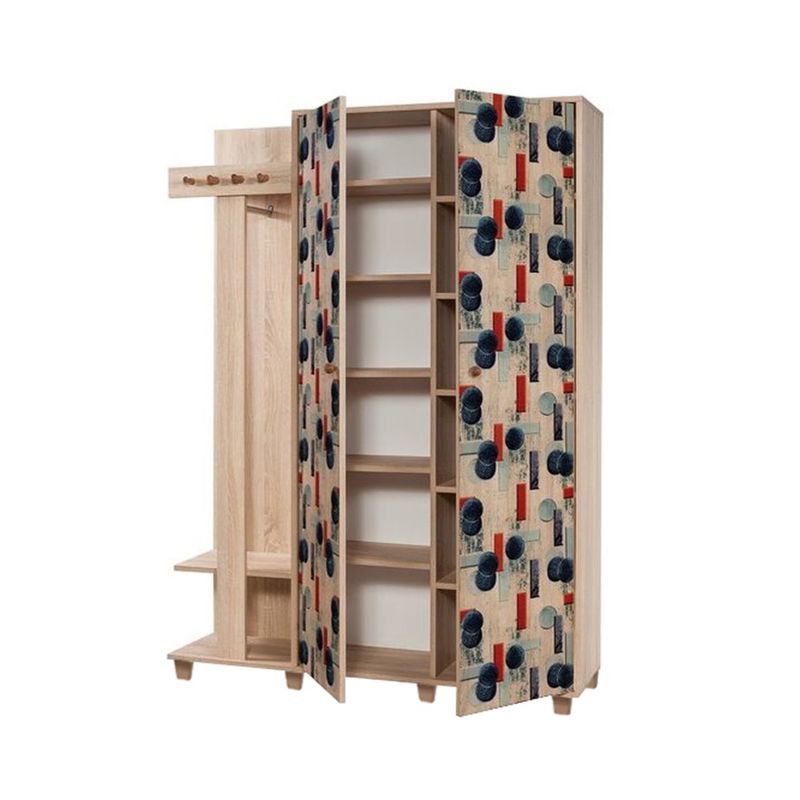 Casa si Gradina - Mobilier - Organizare si depozitare - Cuiere - Cuier hol Hanah Home, PAL melaminat, 135 x 36 x 192 cm, stejar sonoma, 863SPH4822 - Infinity.ro