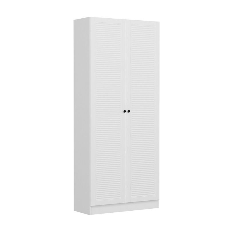 Casa si Gradina - Mobilier - Organizare si depozitare - Cuiere - Cuier hol Hanah Home, PAL melaminat, 90 x 35 x 210 cm, alb, 506MNR3317 - Infinity.ro