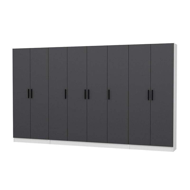 Casa si Gradina - Mobilier - Organizare si depozitare - Cuiere - Cuier hol Hanah Home, PAL melaminat, 360 x 35 x 210 cm, antracit, 506MNR3191 - Infinity.ro