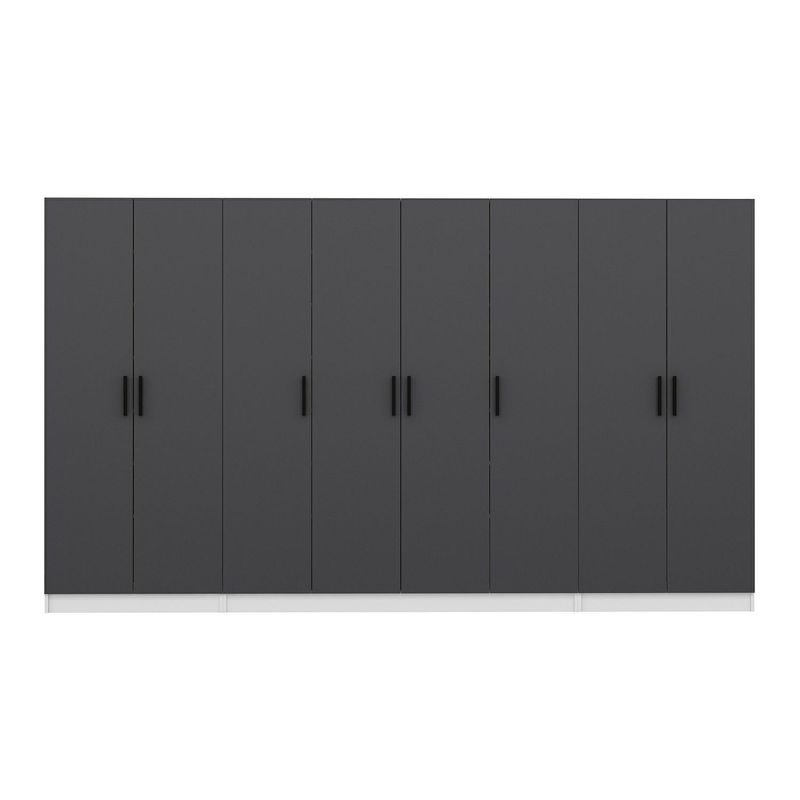 Casa si Gradina - Mobilier - Organizare si depozitare - Cuiere - Cuier hol Hanah Home, PAL melaminat, 360 x 35 x 210 cm, antracit, 506MNR3191 - Infinity.ro