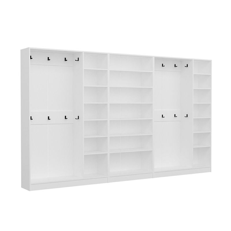 Casa si Gradina - Mobilier - Organizare si depozitare - Cuiere - Cuier hol Hanah Home, PAL melaminat, 360 x 35 x 210 cm, alb, 506MNR3181 - Infinity.ro