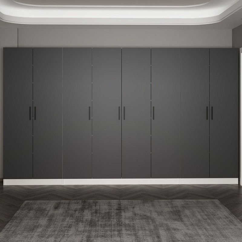 Casa si Gradina - Mobilier - Organizare si depozitare - Cuiere - Cuier hol Hanah Home, PAL melaminat, 360 x 35 x 210 cm, antracit, 506MNR3191 - Infinity.ro