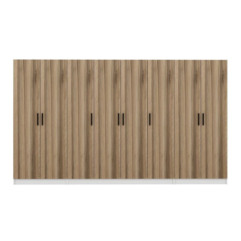 Casa si Gradina - Mobilier - Organizare si depozitare - Cuiere - Cuier hol Hanah Home, PAL melaminat, 360 x 35 x 210 cm, nuc, 506MNR3203 - Infinity.ro