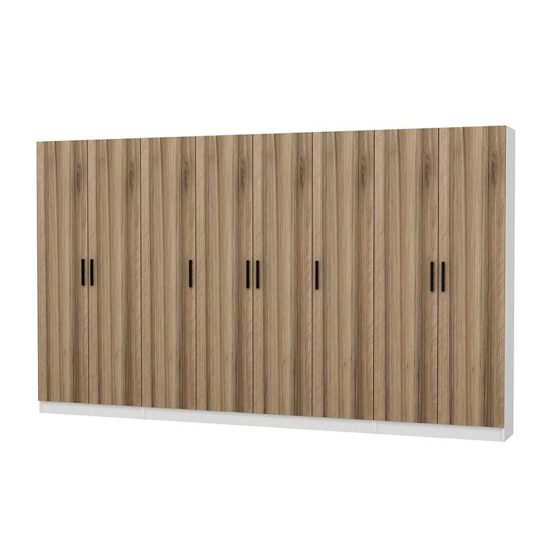 Casa si Gradina - Mobilier - Organizare si depozitare - Cuiere - Cuier hol Hanah Home, PAL melaminat, 360 x 35 x 210 cm, nuc, 506MNR3203 - Infinity.ro