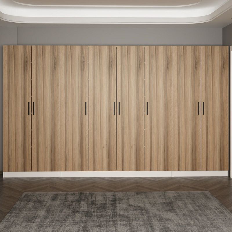 Casa si Gradina - Mobilier - Organizare si depozitare - Cuiere - Cuier hol Hanah Home, PAL melaminat, 360 x 35 x 210 cm, nuc, 506MNR3203 - Infinity.ro