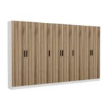 Casa si Gradina - Mobilier - Organizare si depozitare - Cuiere - Cuier hol Hanah Home, PAL melaminat, 360 x 35 x 210 cm, nuc, 506MNR3203 - Infinity.ro