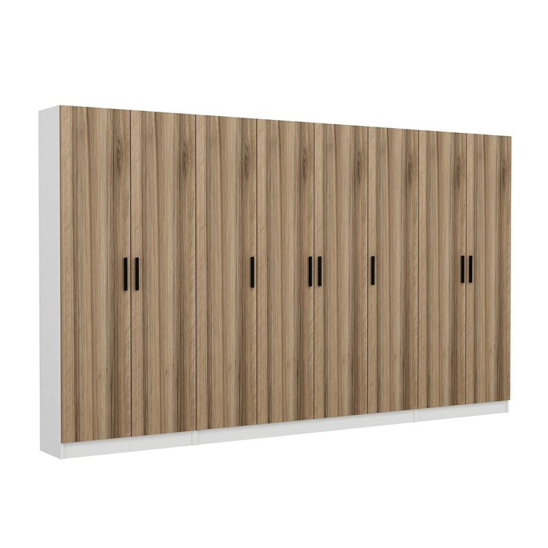 Casa si Gradina - Mobilier - Organizare si depozitare - Cuiere - Cuier hol Hanah Home, PAL melaminat, 360 x 35 x 210 cm, nuc, 506MNR3203 - Infinity.ro