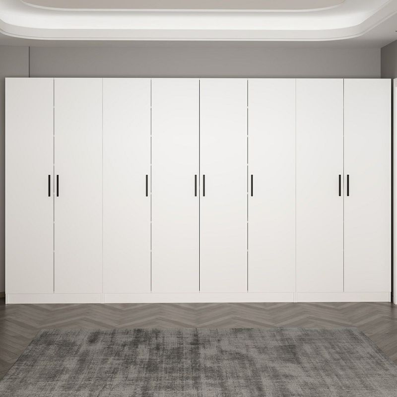 Casa si Gradina - Mobilier - Organizare si depozitare - Cuiere - Cuier hol Hanah Home, PAL melaminat, 360 x 35 x 210 cm, alb, 506MNR3180 - Infinity.ro