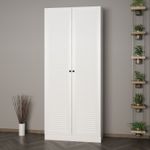 Casa si Gradina - Mobilier - Organizare si depozitare - Cuiere - Cuier hol Hanah Home, PAL melaminat, 90 x 35 x 210 cm, alb, 506MNR3317 - Infinity.ro