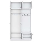 Casa si Gradina - Mobilier - Organizare si depozitare - Cuiere - Cuier hol Hanah Home, PAL melaminat, 119.6 x 37.5 x 226.4 cm, alb, 893RAN5468 - Infinity.ro