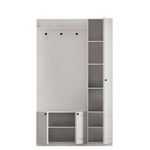 Casa si Gradina - Mobilier - Organizare si depozitare - Cuiere - Cuier hol Hanah Home, PAL melaminat, 120 x 35 x 200 cm, alb mat, 167RAB1604 - Infinity.ro