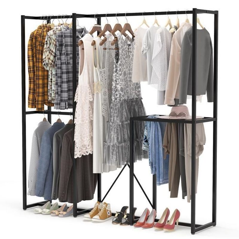 Casa si Gradina - Mobilier - Organizare si depozitare - Cuiere - Cuier metalic Hanah Home, metal, 170 x 40 x 180 cm, negru, 540MDR1701 - Infinity.ro